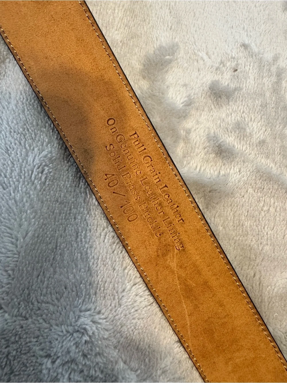 Donald J. Trump Signature Collection Brown Leather Belt – Size 40 / 100